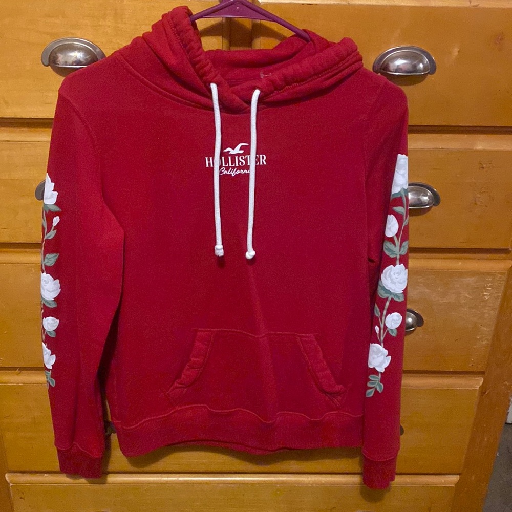Hollister red hoodie